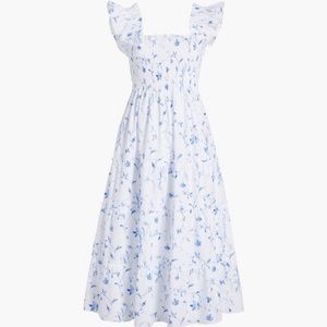 Hill House - Ellie Nap Dress - Blue Botanical XS